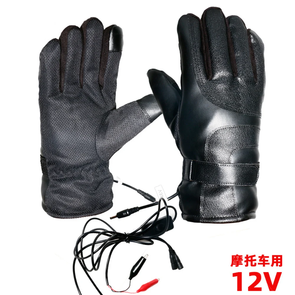 For Motorcycle Новые мотоциклетные перчатки, зимние водонепроницаемые перчатки с подогревом, мотоциклетные перчатки с сенсорным экраном и питанием от аккумулятора, перчатки для езды на мотоцикле - Цвет: For Motorcycle