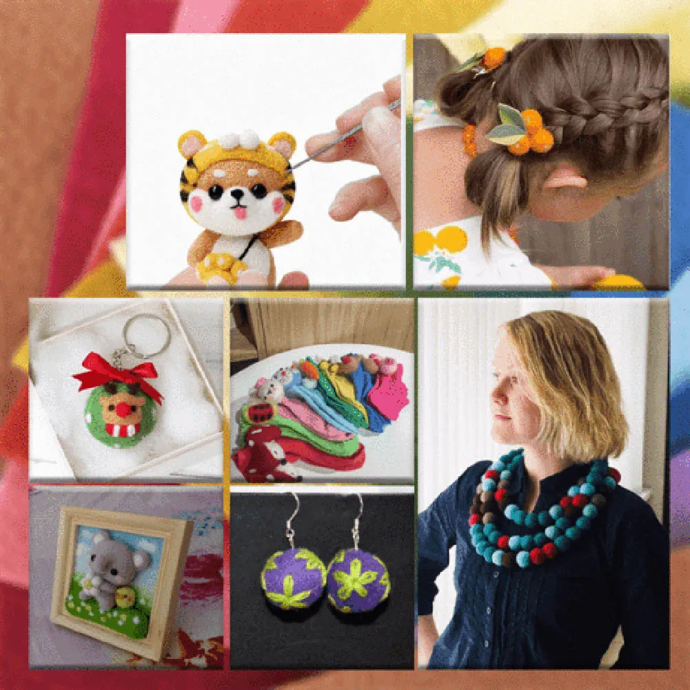 Сделай Сам набор плюшевой шерсти для вышивания ручной работы нитка вязальных