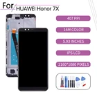 ЖК-экран с дигитайзером в сборе для Huawei Honor 7X, дисплей с рамкой для замены BND-L21 AL10, оригинал