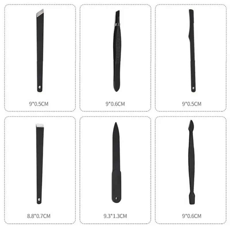 Набор для маникюра и педикюра из 16 предметов ножницы пальцев инструмент груминга с кожаным чехлом набор