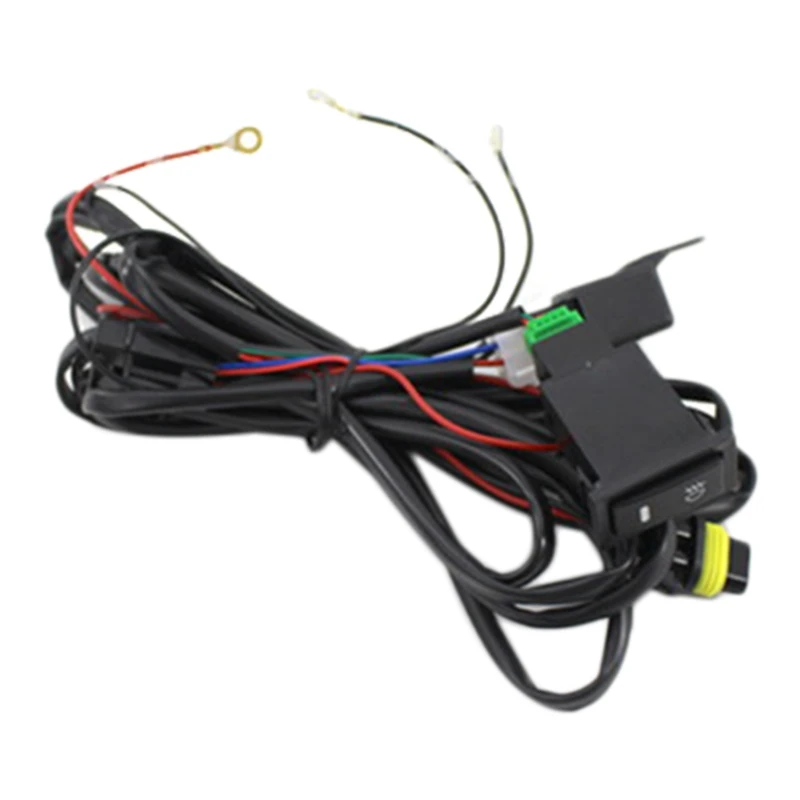 

4PCS Car Front Bumper Fog Lights Grille 2 Bezel Covers with Switch for Toyota Camry 2018-2020