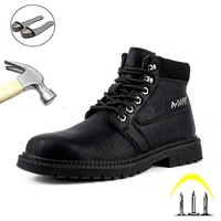 new winter boots men safety shoes puncture proof working shoes indestructible sneakers male steel toe security footwear