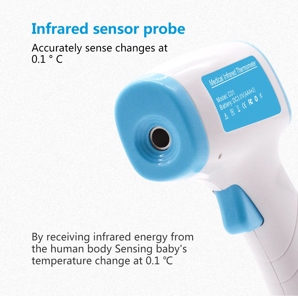 Термометр для тела Бесконтактный цифровой инфракрасный термометр лба
