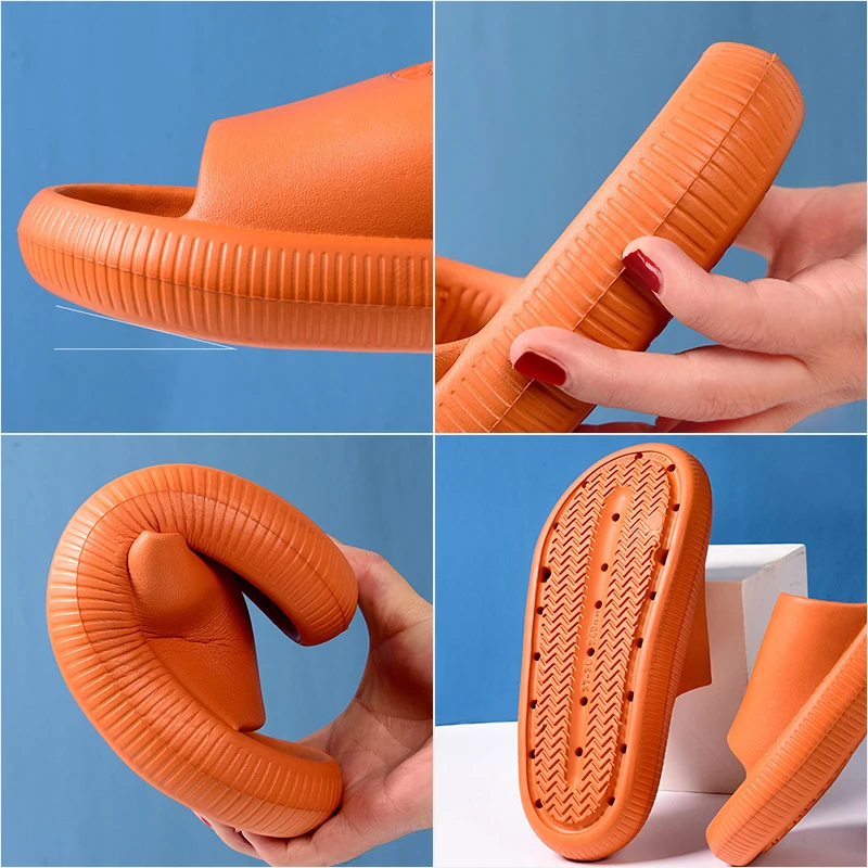 

Women Slippers Thick Bottom Water Leakage Soft Slipper Female Summer Household Indoor Bathroom Slippers Sandal Male Beach Shoe