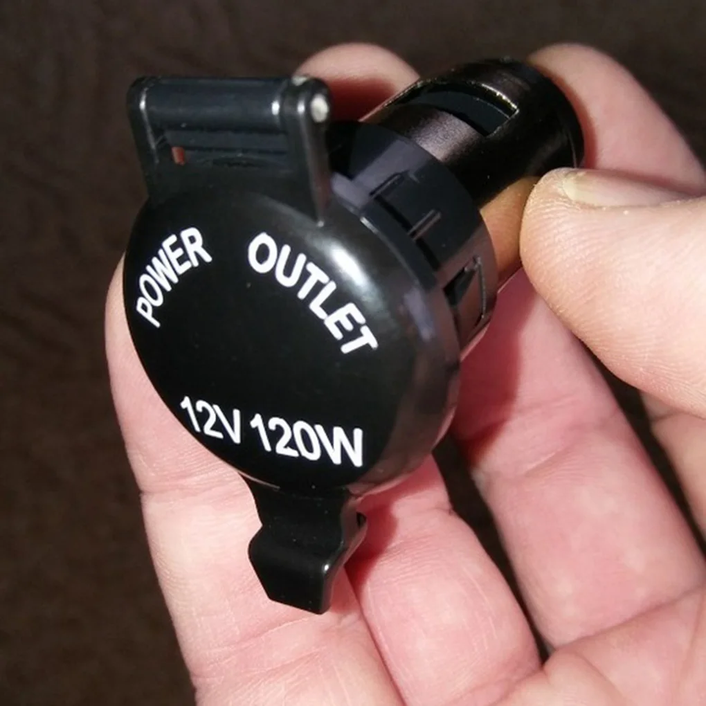 

Motorbike 12V/120W Power Socket Cigarette Lighter Outlet Plug Plastic Waterproof Dustproof Lid