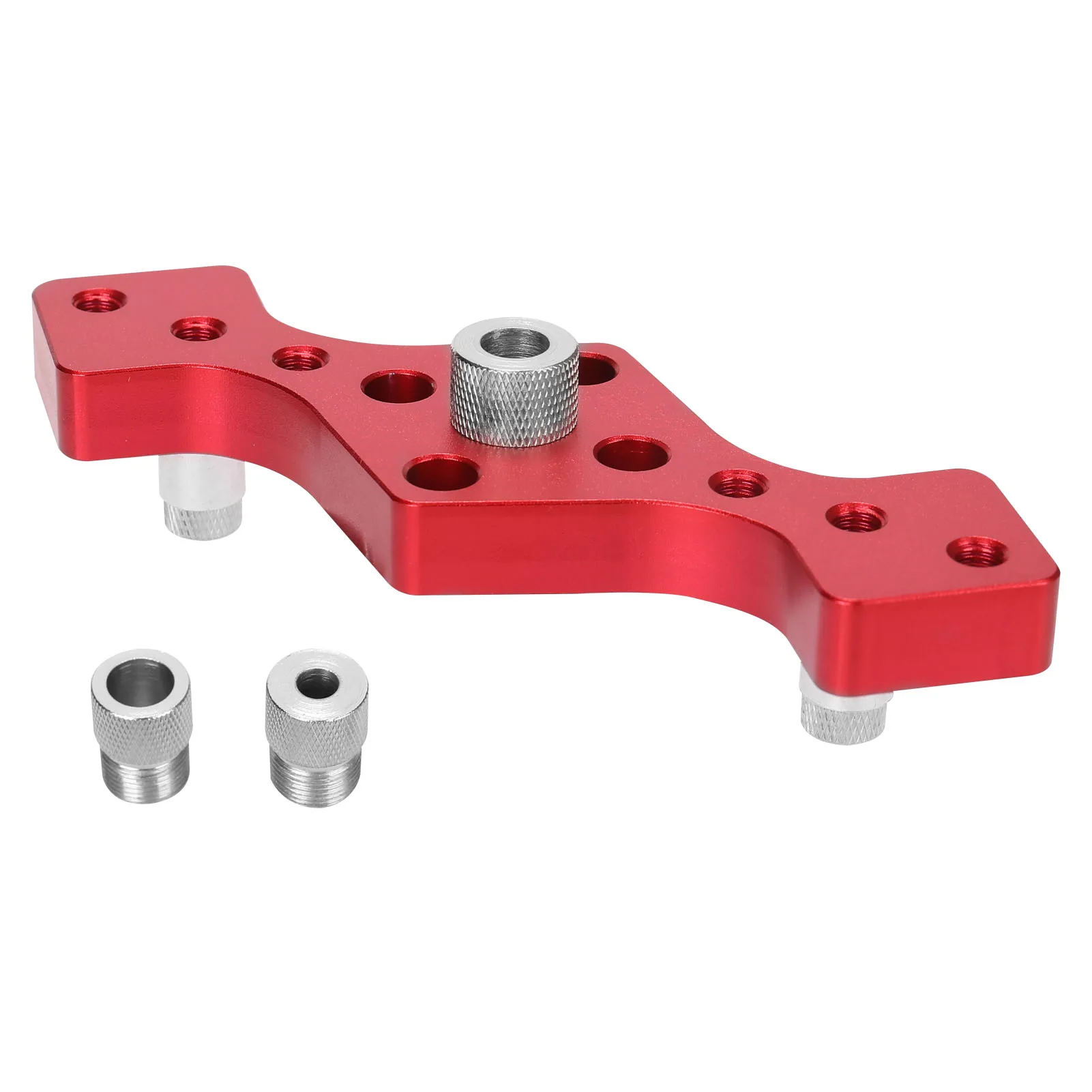 

KKMOON Drilling Positioner 6/8/10mm Woodworking Dowelling Self Centering Drill Guide Kit Wood Drilling Locator Hole Puncher Tool