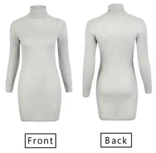 Женское тонкое трикотажное платье свитер средней длины вечерние облегающие