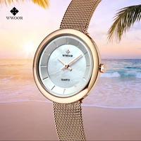 reloj mujer wwoor creative dial quartz women watches rose gold luxury women bracelet watch fashion dress wrist watch female 2020