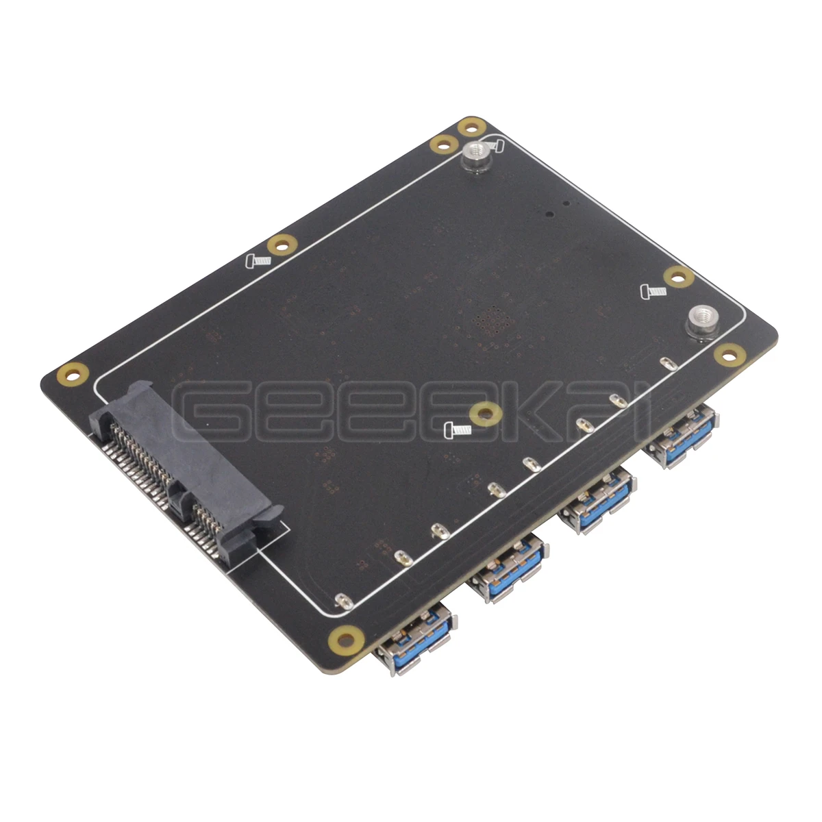 GeeekPi Raspberry X828 Штабелируемый 2," SATA HDD/SSD Щит Плата расширения USB3.0 концентратор для Raspberry Pi 4 B/3B+/3B/2B/1B