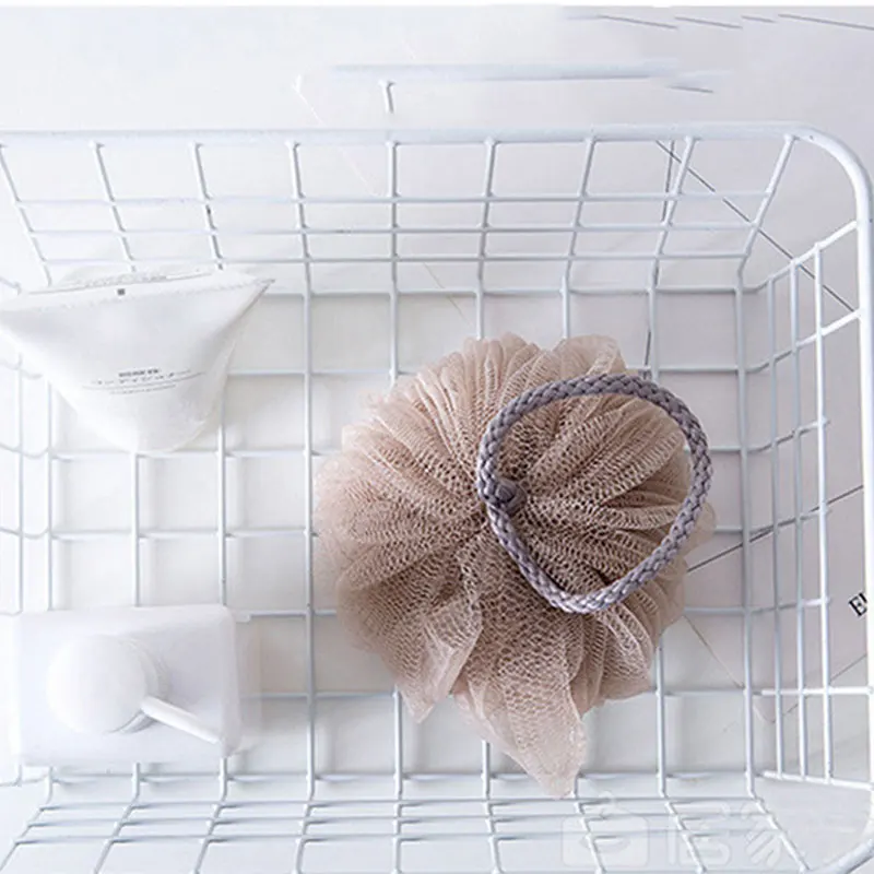 Мягкая губка для ванны и душа отшелушивающий шар из люфы сетчатый пуф тела