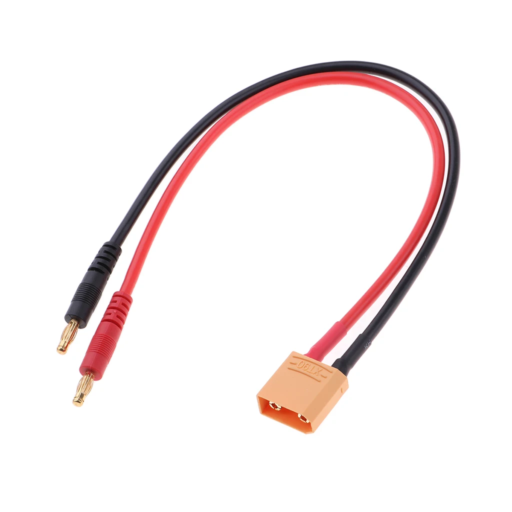 

XT90 To 4.0mm /banana Adaptor/connector/plug 12 AWG RC Lipo 35.5cm