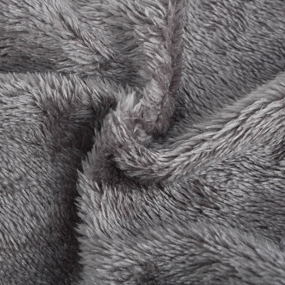 Мужская зимняя однотонная Вязаная шапка бини 2 шт. бархатная Толстая теплая шарф