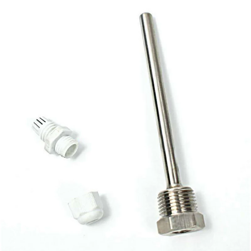 

1Pcs 50-200mm Stainless Steel Thermowell 1/2" NPT Threads For Temperature Sensors