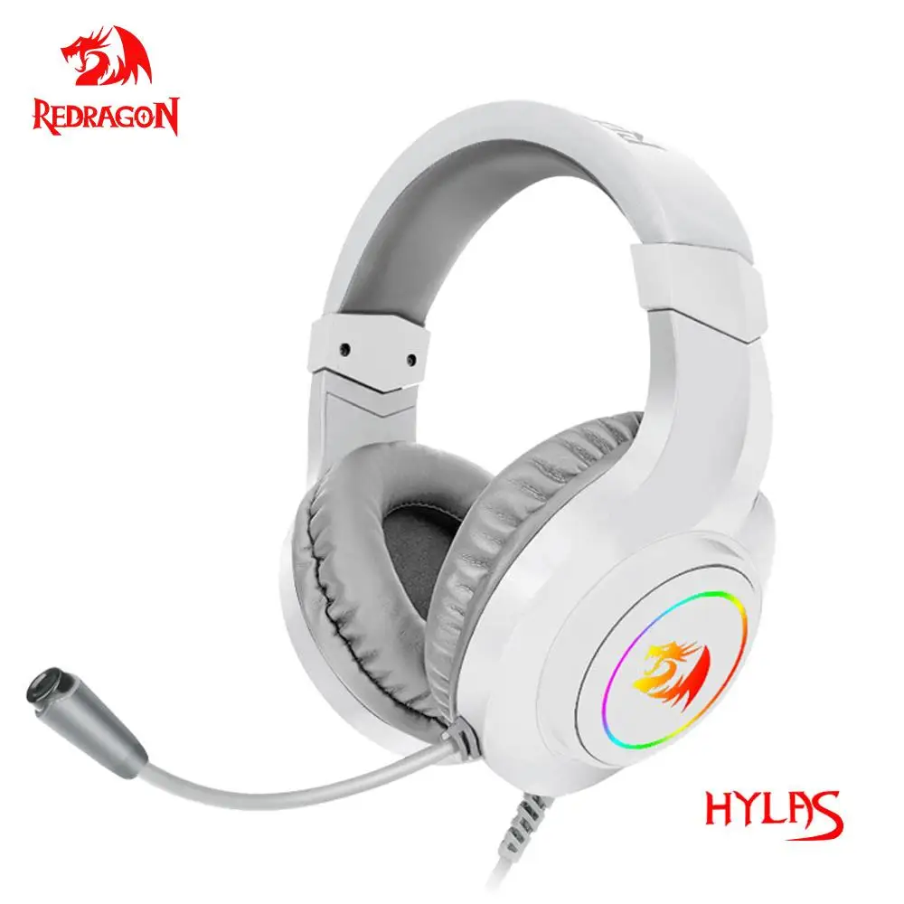 Игровые RGB наушники Redragon HYLAS H260 3 5 мм с объемным звуком компьютерная гарнитура