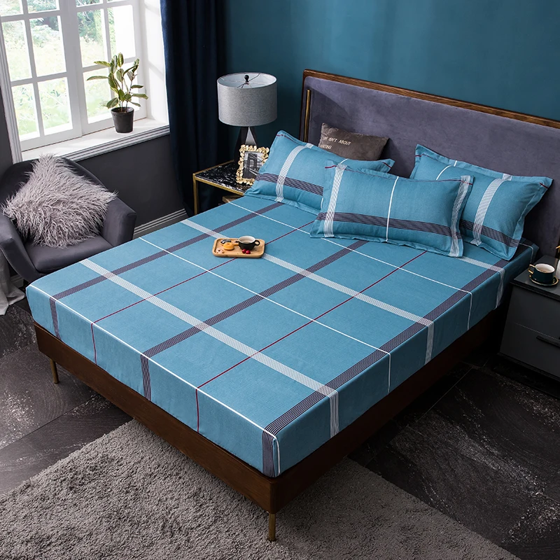 

3pc Flat Bed Sheet Bedspread for Home Bed Cover Linen Bed Sheet for Couple Double King Queen Size Mattress Cover Home Textile