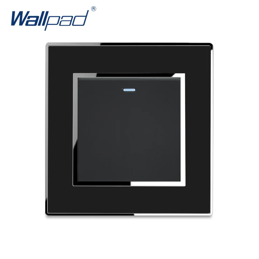 1 клавиша 2 полосный выключатель света 2019 роскошная акриловая панель с серебряной