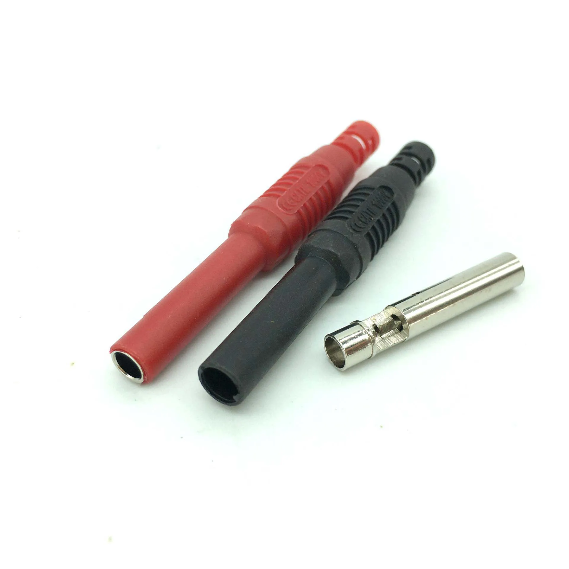 100 шт. цветные латунные изолированные защитные штекеры 4 мм с разъемом типа банан |