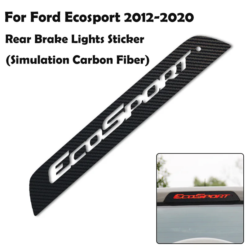 

Задняя крышка стосветильник для Ford Ecosport, стоп-сигнал высосветильник, декоративная круглая наклейка с блестками, чехол, хромированный АБС-пластик, Стайлинг автомобиля