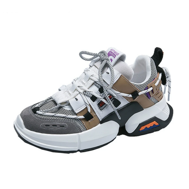 Женские кроссовки для бега 2019 всесезонные Дышащие Модные на платформе легкая