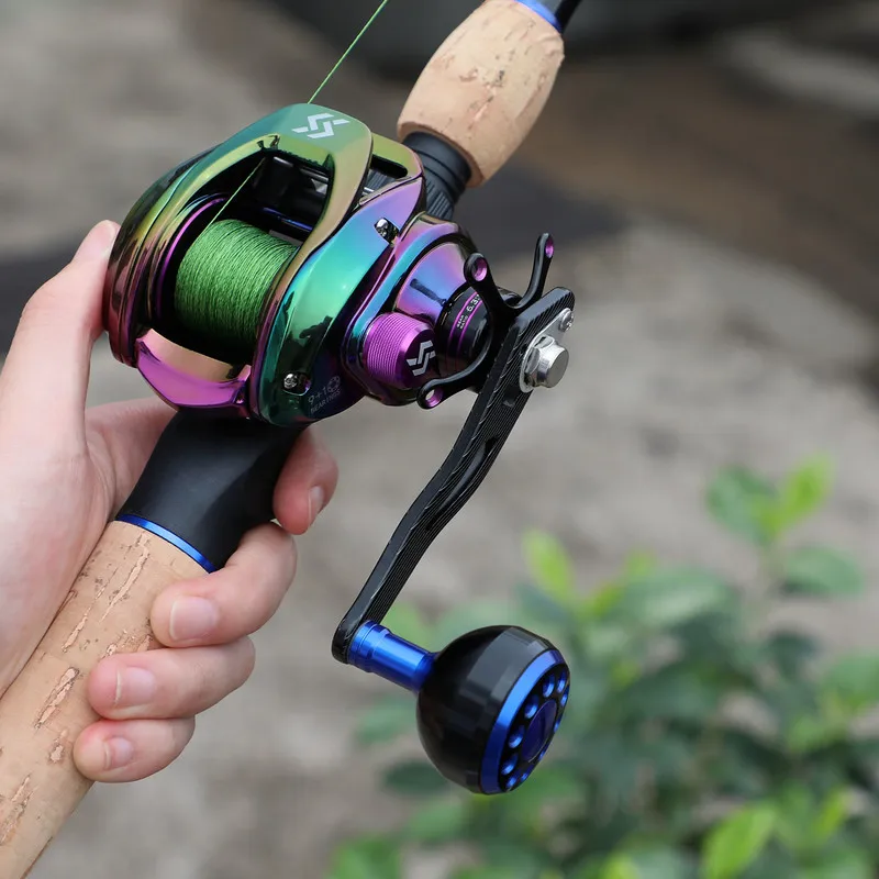 

Baitcasting Reel 6.3:1 Gear Ratio With 2 Style Handle Fishing Reel Magnetic Braking System 8kg Max Drag Fishing Reel