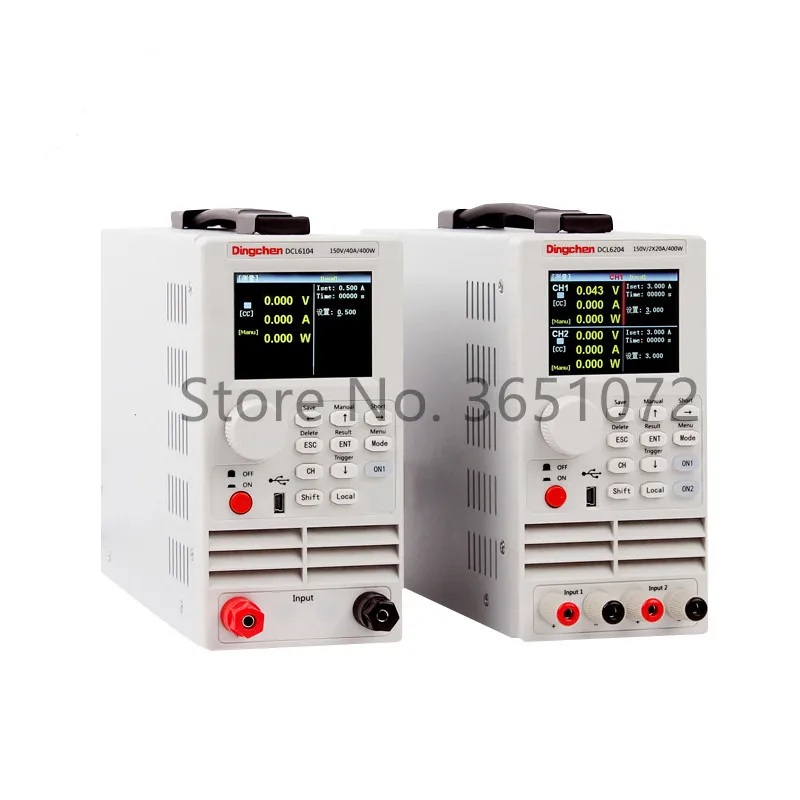 Двухканальная программируемая электронная нагрузка постоянного тока DCL6204 400 Вт