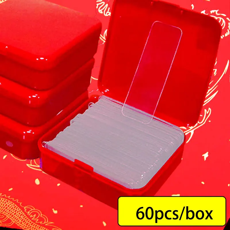 

60 шт./корт. Двусторонняя клейкая лента настенные прозрачные водонепроницаемые наклейки с высокой вязкостью