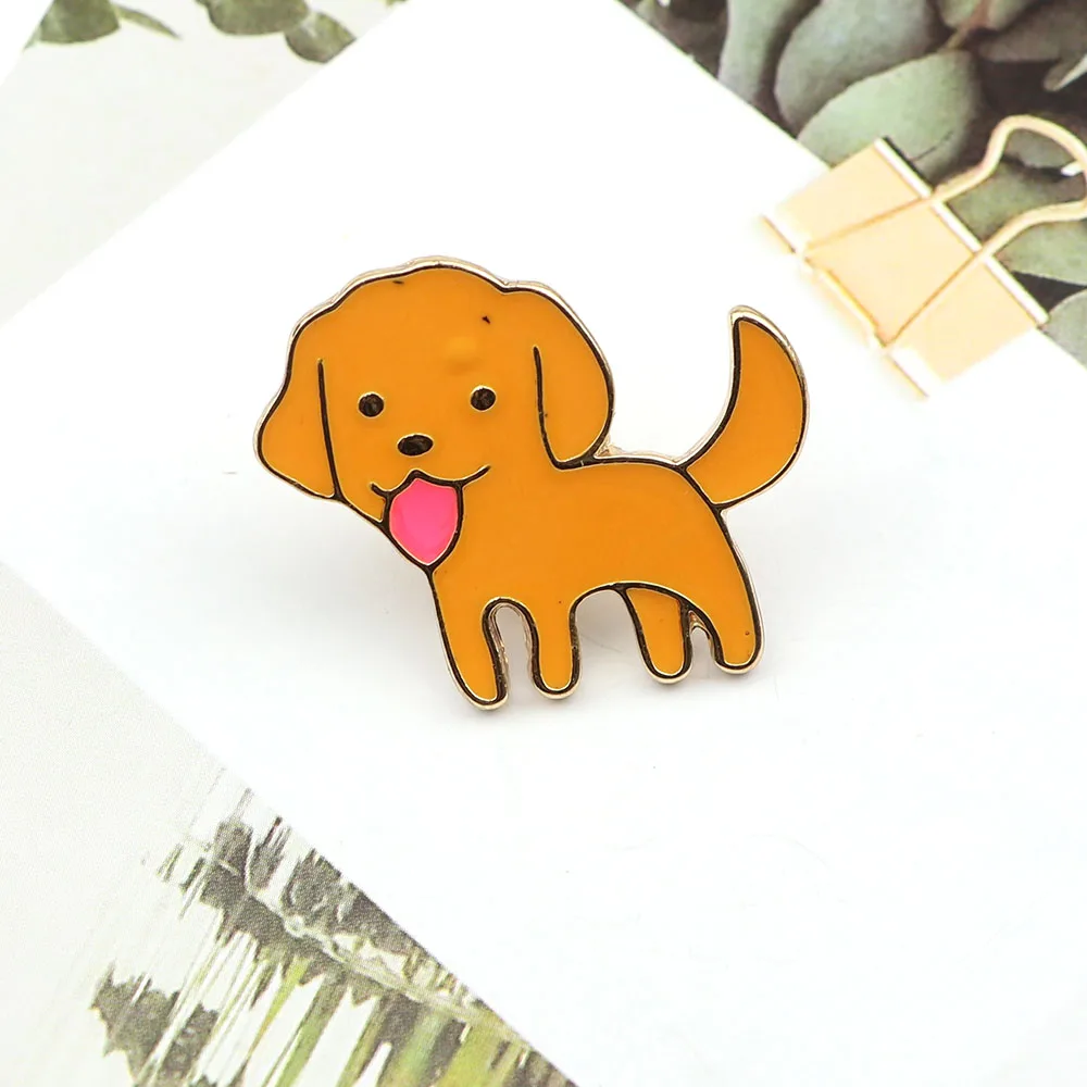 Броши ювелирные изделия значок воротник эмаль булавка куртки свитер корги