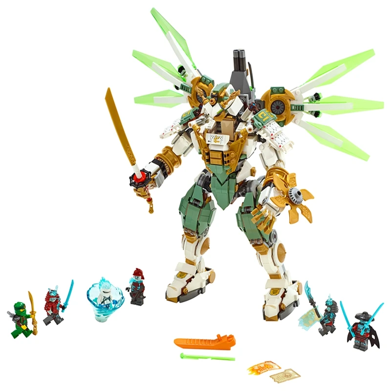 Новые Строительные блоки Ninjagoed Lloyd's Titan Mech Spinjitzu DIY Развивающие 70676 ниндзя