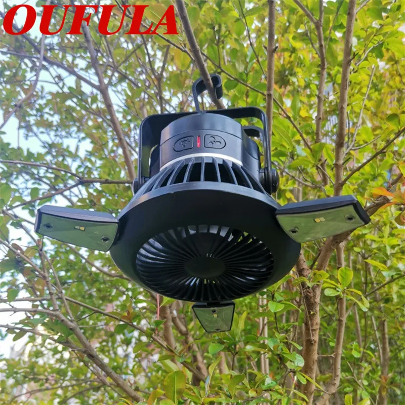 

BRIGHT Solar Portable Lanterns With Fan Outdoor Camping Lamp