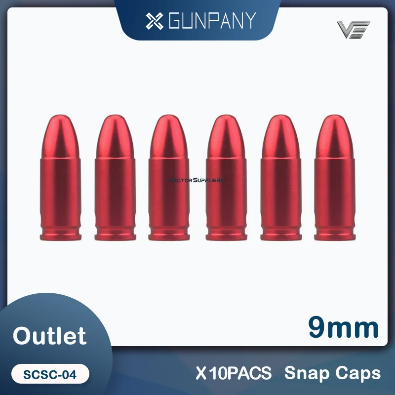 10 упаковок по векторная оптика картридж для охоты манекен патронов защелкой 9 мм