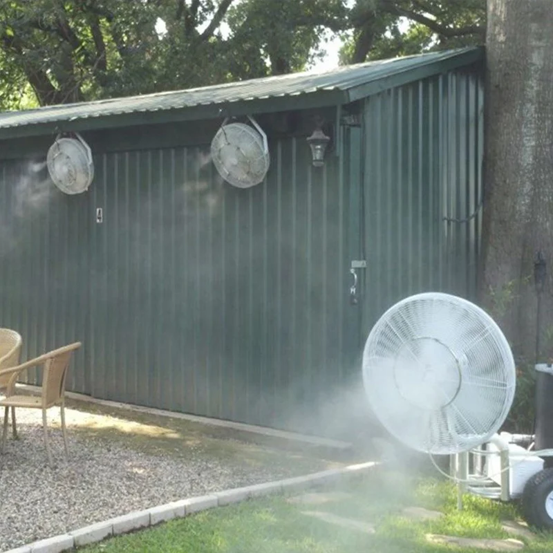 

Fan Misting Kit for A Cool Patio Breeze Misting Line 4 Removable Brass Nozzle Galvanized Solid Brass Adapter J8