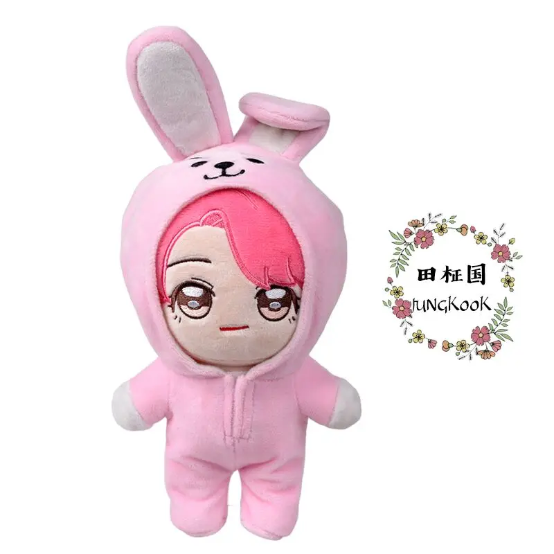 

Kpop Bangtans Plush Doll Celebrities Kawaii Star Stuffed Toy RM Jin J-Hope Kim SUGA Tae Hyung Jimin Animal Clothes Fans Gift