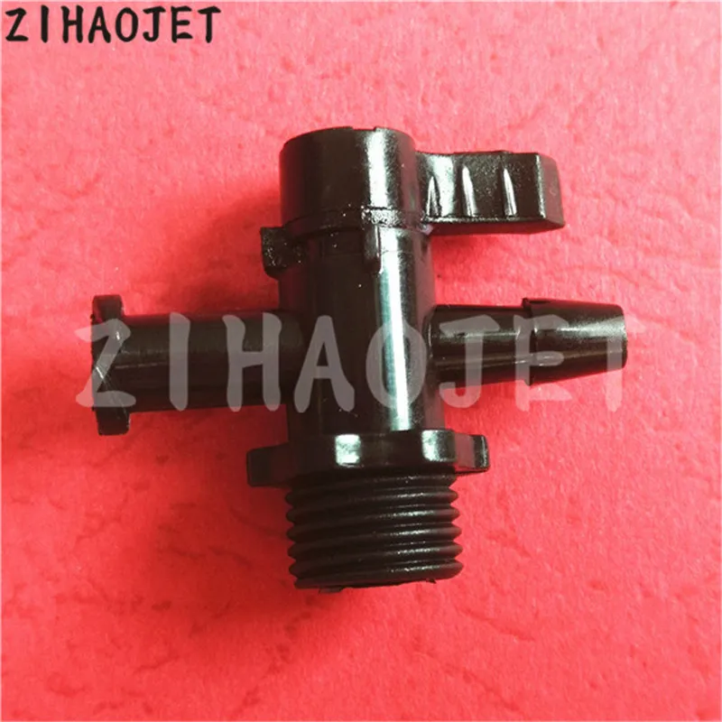 16pcs wholesale Inkjet solvent / UV printer Allwin Flora Mutoh Mimaki three way manual valve Plastic ink tube fitting | Компьютеры и