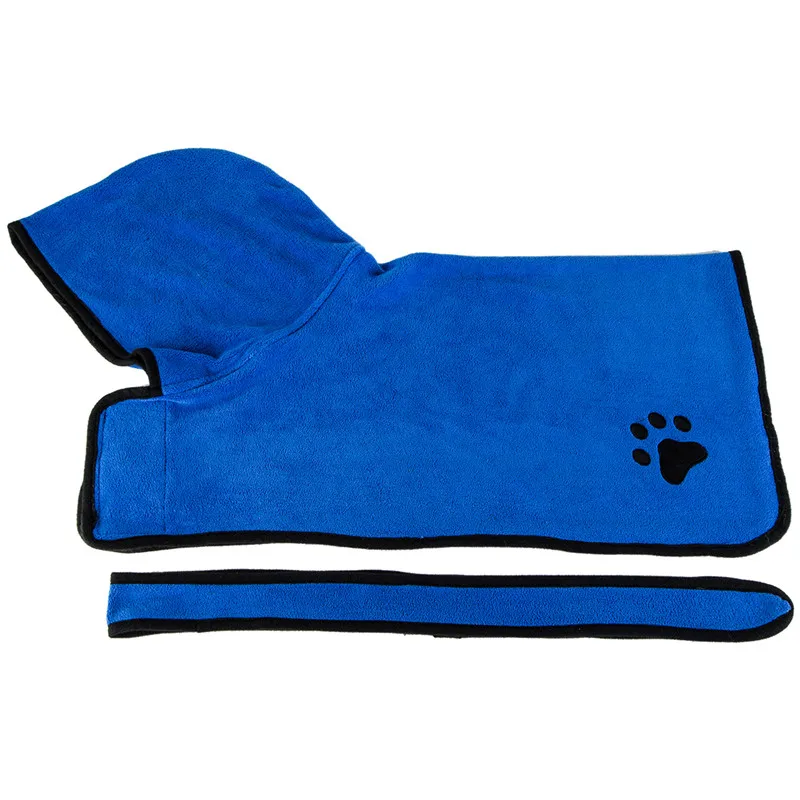 

GLORIOUS KEK Dog Bathrobe XS-XL Pet Dog Bath Towel for Small Medium Large Dogs 400g Microfiber Super Absorbent Pet Drying Towel
