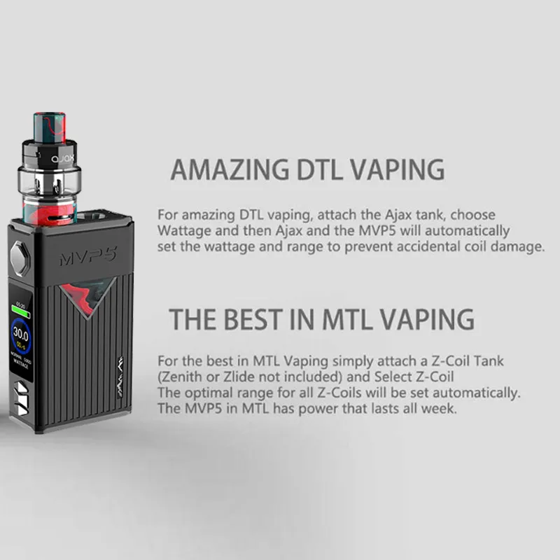 Новинка набор Innokin MVP5 Ajax встроенный аккумулятор 5200 мАч с 120 Вт коробка мод 5 мл бак