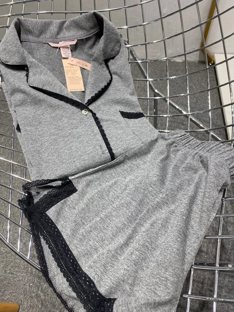 

Women's new cotton short-sleeved shorts pajamas suit Comfortable, soft, breathable, stylish, sexy, thin home service suit