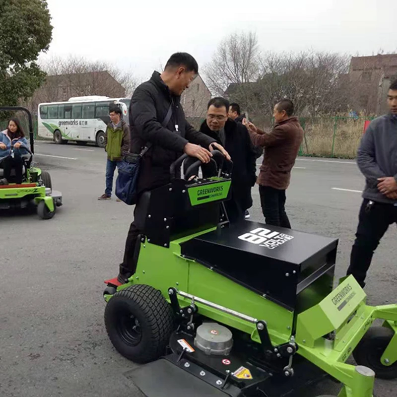 Электрическая Газонокосилка Greenworks 82 в 168Ah 4 часа работы от батареи большая