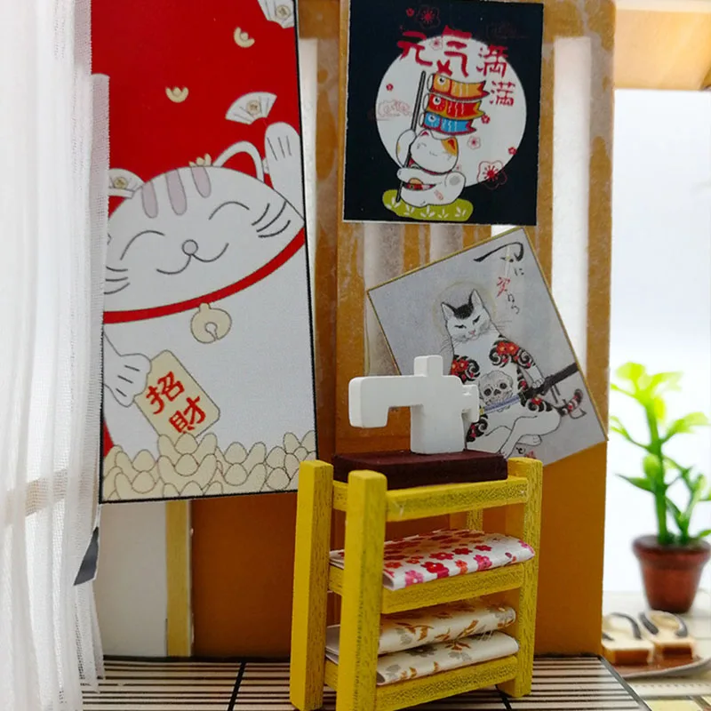 Мини-Кукольный дом с бесплатным пылезащитным покрытием светодиодный светильник