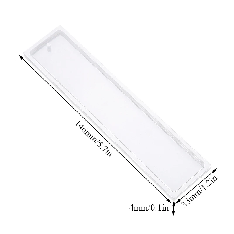 

Rectangle Bookmark Silicone Mold Feather Shape UV Epoxy Resin Casting Mould With Tassel For DIY Jewelry Making Craft Supplies