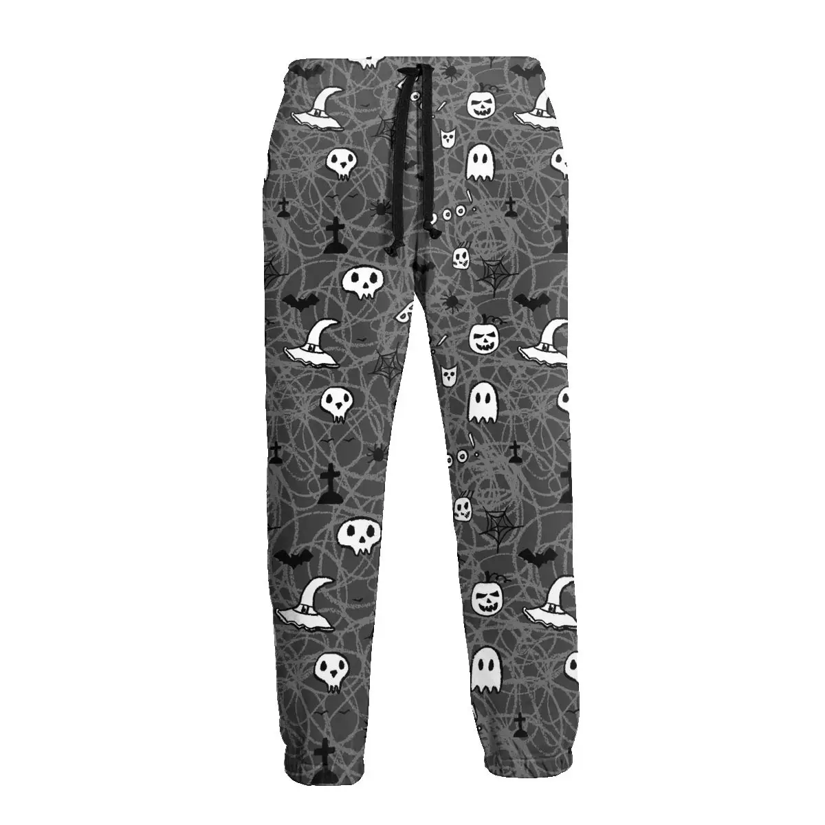 

Halloween Pumpkin Skull Bat Sweatpants Funny Comfy Male Joggers Golf Polyester Wholesale Casual Pants