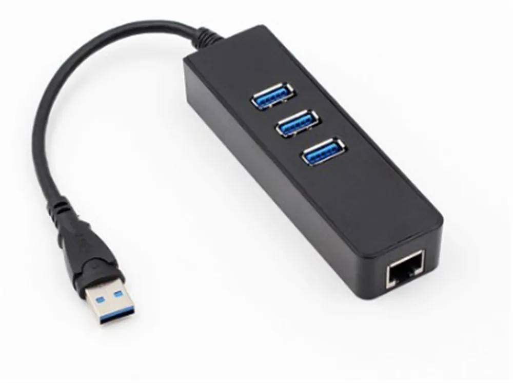 3 порта USB 0 концентратор 10/100 Мбит/с гигабитный Ethernet адаптер к RJ45 Сетевая карта Lan |