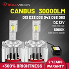 Bullvision D1S D3S Led 30000 ксеноновая лампа D4S D5S Canbus светодиодная фара HID 12 В Eror бесплатно D2S D8S Play и Plug 6000K Ice Bulbs CSP