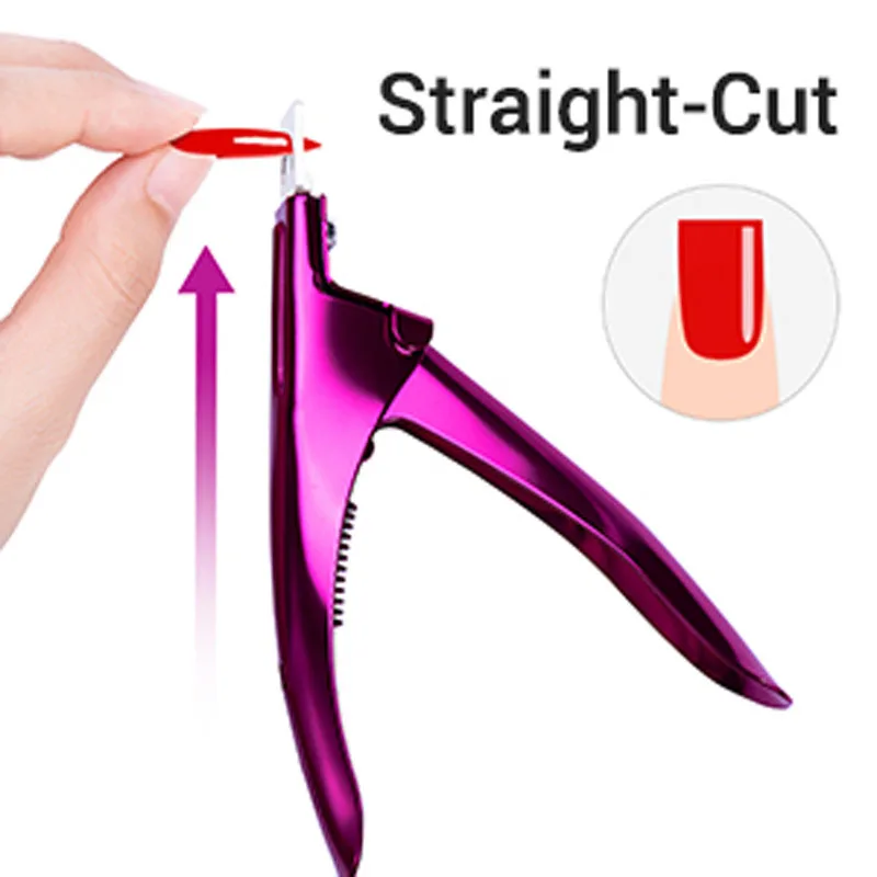 5'' Art Edge Cutter Gel UV Acrylic Nail Clipper Fake Trimmer Tip Manicure Tool Scissor artificial Pedicure Rose