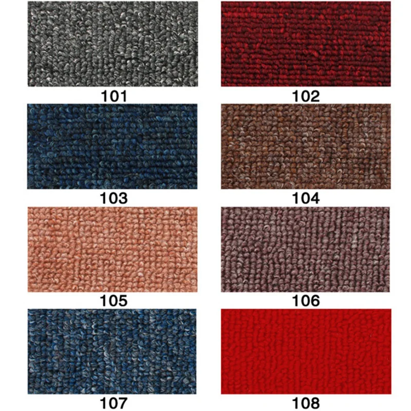 

Grey solid carpet, bedroom and office full of flame retardant and fireproof grid bottom chemical fiber carpet