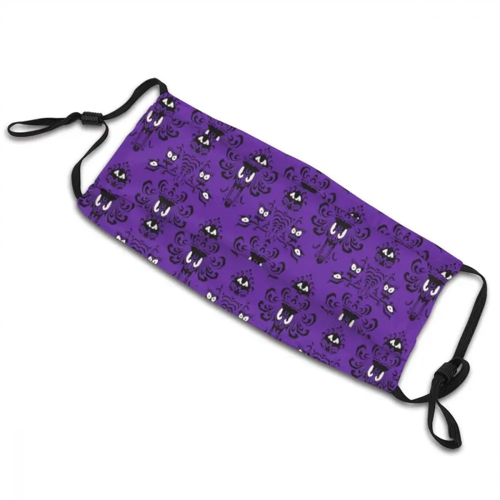 Привидениями шаблон Non одноразовая маска для лица взрослых ужас против дымки