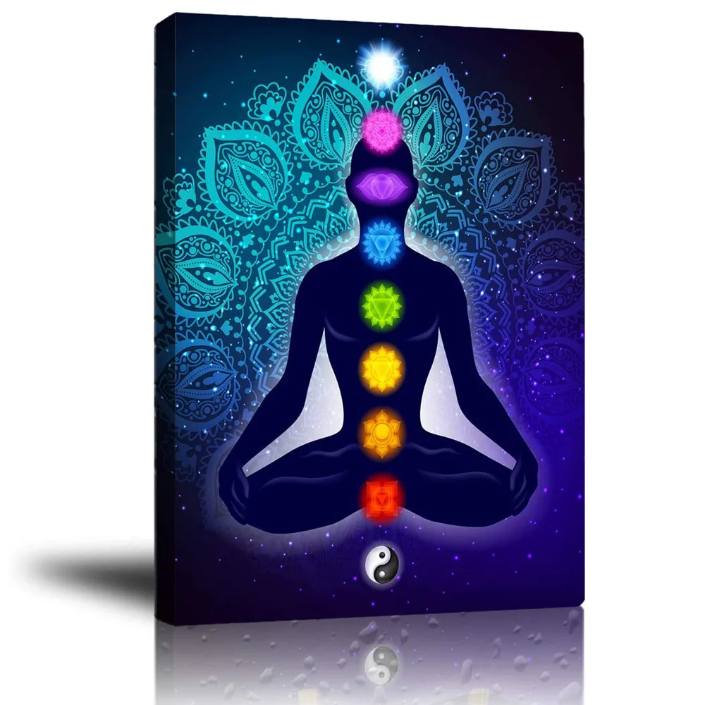 7 Чакр знак кавычек Yoga Zen медитация рейки HD декоративные печатные плакаты на
