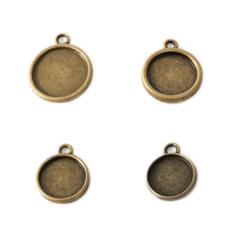 10 шт. круглый поднос подвесная Подвеска для DIY ожерелья ювелирные изделия оптовая