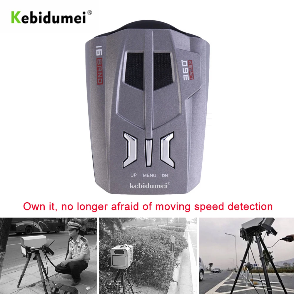 Автомобильный радар детектор V9 с голосовым оповещением антискоростной