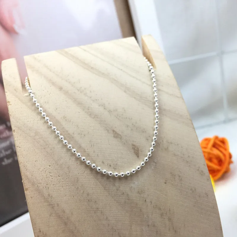 

TOP Quality Bear Link Chain necklaces For Women Men Jewellery joyas de plata 925 necklace chain argent 925 bijoux fine jewelry