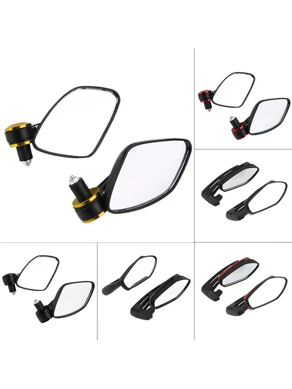 

Six Colors Trendy New Motorcycle Aluminum Bar End Side Rearview Mirrors